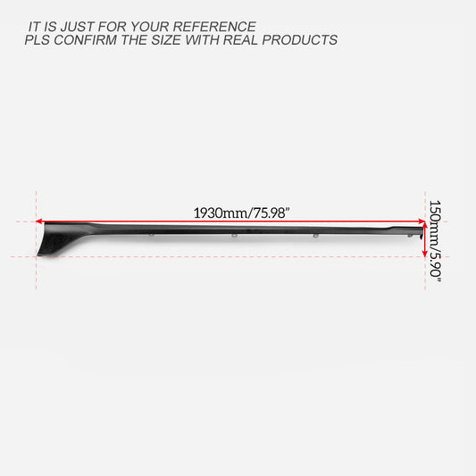 Honda Civic Type-R FK8 2017 2018 2019 2020 2021 with Aftermarket Parts - M Style side garnish ABS from EPR USA