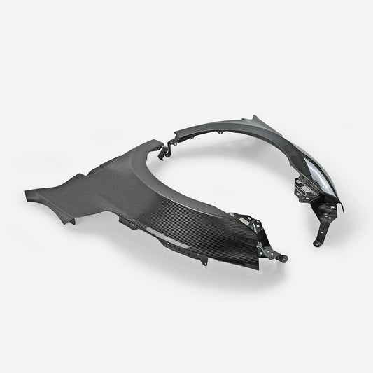 Honda Civic Type-R FK8 2017 2018 2019 2020 2021 with Aftermarket Parts - EPA Front Fender Carbon Fiber / FRP from EPR USA