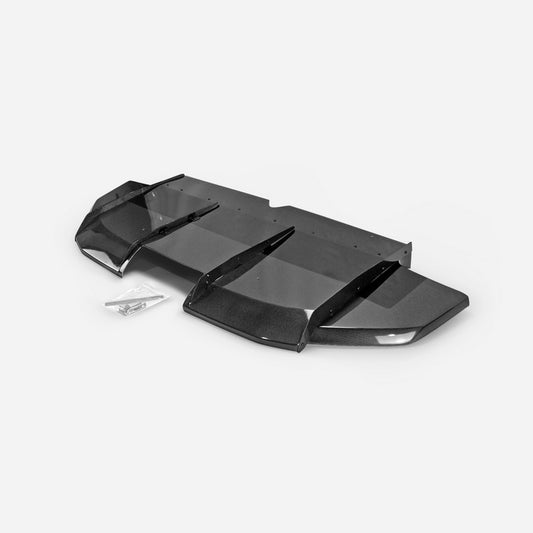 Honda Civic Type-R FK8 2017 2018 2019 2020 2021 with Aftermarket Parts - VRSA1 Style Rear Diffuser Carbon Fiber / FRP from EPR USA