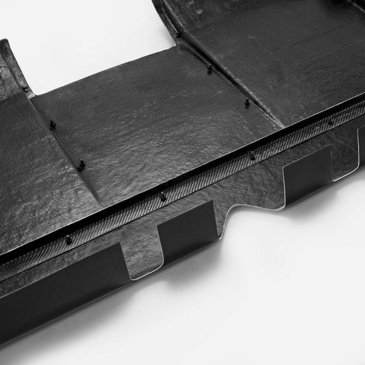 Honda Civic Type-R FK8 2017 2018 2019 2020 2021 with Aftermarket Parts - VRSA1 Style Rear Diffuser Carbon Fiber / FRP from EPR USA