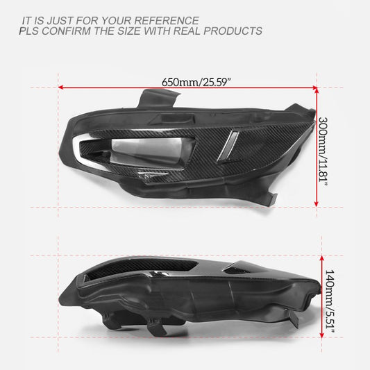 Honda Civic Type-R FK8 2017 2018 2019 2020 2021 & Civic 10th Gen FC1 FC2 FC5 FC6 2016 2017 2018 2019 2020 2021 & Civic 10th Gen FC3 FC4 2017 2018 2019 2020 2021 & Civic 10th Gen FK7 2017 2018 2019 2020 2021 with Aftermarket Parts - EPA Headlight Intake Duct LHD Driver Side & Headlight Intake Duct LHD Passenger Side Carbon Fiber / FRP from EPR USA