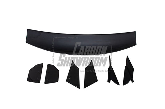 Honda Civic Type-R FK8 2017 2018 2019 2020 2021 & Civic 10th Gen FK7 2017 2018 2019 2020 2021 with Aftermarket Parts - VRSAR2 Style Rear GT Spoiler Carbon Fiber / FRP from EPR USA