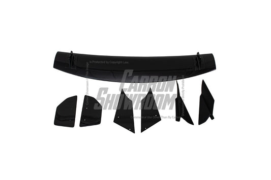 Honda Civic Type-R FK8 2017 2018 2019 2020 2021 & Civic 10th Gen FK7 2017 2018 2019 2020 2021 with Aftermarket Parts - VRSAR2 Style Rear GT Spoiler Carbon Fiber / FRP from EPR USA