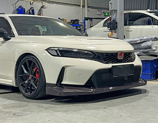 Honda Civic Type-R FL5 2023 2024 with Aftermarket Parts - EPA1 Front Lip Pre-preg Carbon Fiber from EPR USA