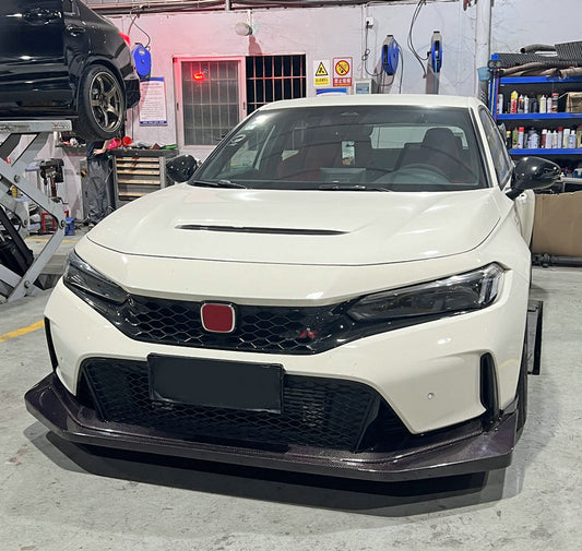 Honda Civic Type-R FL5 2023 2024 with Aftermarket Parts - EPA1 Front Lip Pre-preg Carbon Fiber from EPR USA