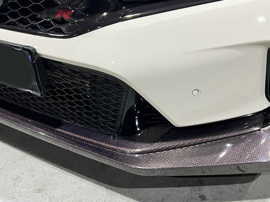 Honda Civic Type-R FL5 2023 2024 with Aftermarket Parts - EPA1 Front Lip Pre-preg Carbon Fiber from EPR USA