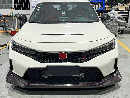Honda Civic Type-R FL5 2023 2024 with Aftermarket Parts - EPA1 Front Lip Pre-preg Carbon Fiber from EPR USA