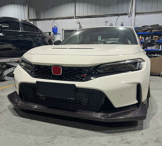 Honda Civic Type-R FL5 2023 2024 with Aftermarket Parts - EPA1 Front Lip Pre-preg Carbon Fiber from EPR USA