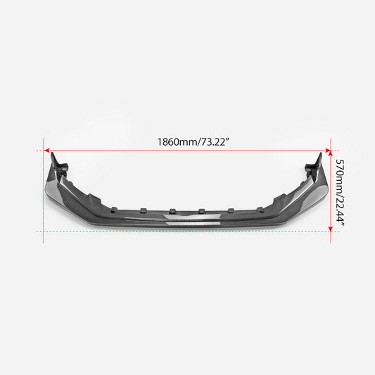 Honda Civic Type-R FL5 2023 2024 with Aftermarket Parts - EPA1 Front Lip Carbon Fiber / FRP from EPR USA