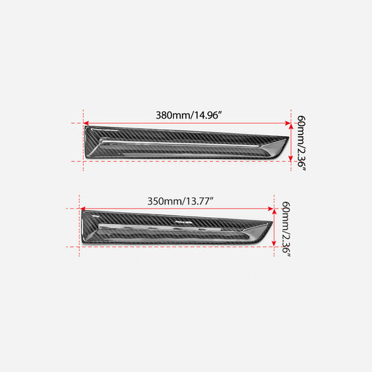 Honda Civic Type-R FL5 2023 2024 with Aftermarket Parts - Front & Rear Door Trim Pre-preg Carbon Fiber from EPR USA