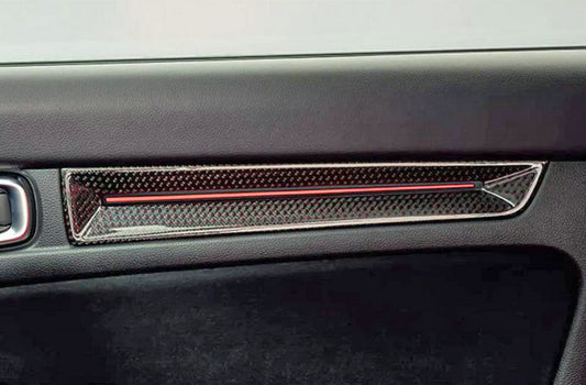 Honda Civic Type-R FL5 2023 2024 with Aftermarket Parts - Front & Rear Door Trim Pre-preg Carbon Fiber from EPR USA