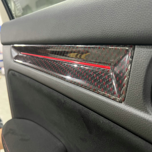 Honda Civic Type-R FL5 2023 2024 with Aftermarket Parts - Front & Rear Door Trim Pre-preg Carbon Fiber from EPR USA
