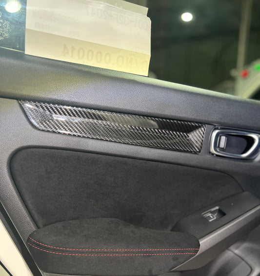 Honda Civic Type-R FL5 2023 2024 with Aftermarket Parts - Front & Rear Door Trim Pre-preg Carbon Fiber from EPR USA