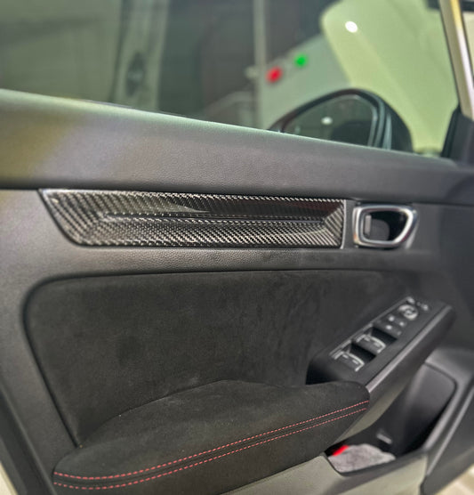 Honda Civic Type-R FL5 2023 2024 with Aftermarket Parts - Front & Rear Door Trim Pre-preg Carbon Fiber from EPR USA