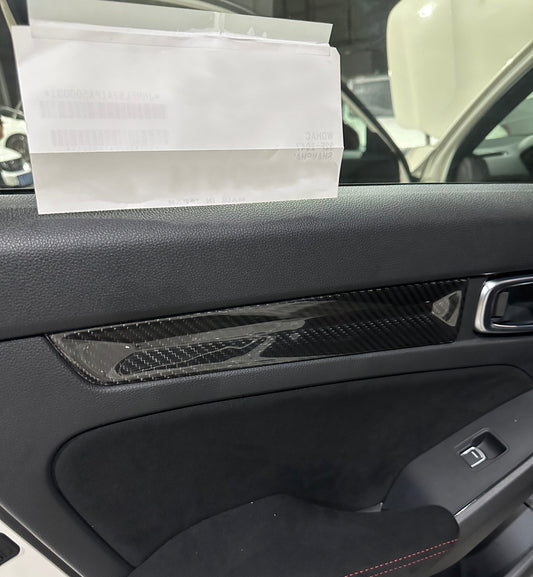 Honda Civic Type-R FL5 2023 2024 with Aftermarket Parts - Front & Rear Door Trim Pre-preg Carbon Fiber from EPR USA