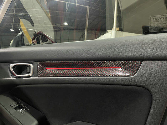 Honda Civic Type-R FL5 2023 2024 with Aftermarket Parts - Front & Rear Door Trim Pre-preg Carbon Fiber from EPR USA