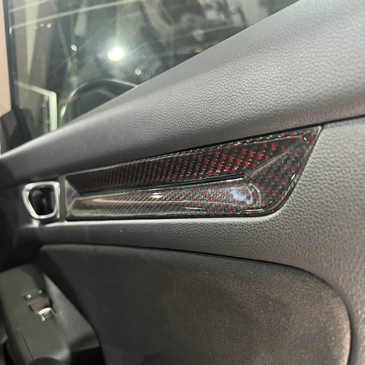 Honda Civic Type-R FL5 2023 2024 with Aftermarket Parts - Front & Rear Door Trim Pre-preg Carbon Fiber from EPR USA