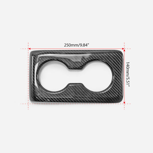 Honda Civic Type-R FL5 2023 2024 with Aftermarket Parts - Rear cup holder Pre-preg Carbon Fiber from EPR USA