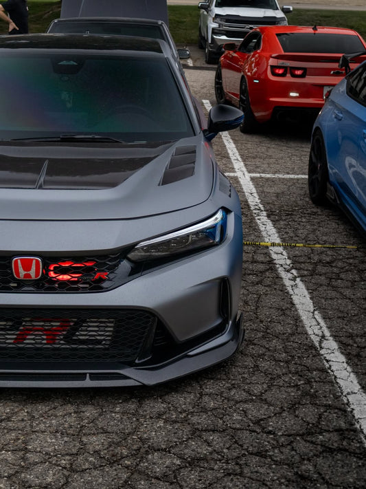 Honda Civic Type-R FL5 2023 2024 with Aftermarket Parts - TM Style Hood Bonnet Carbon Fiber / FRP from EPR USA