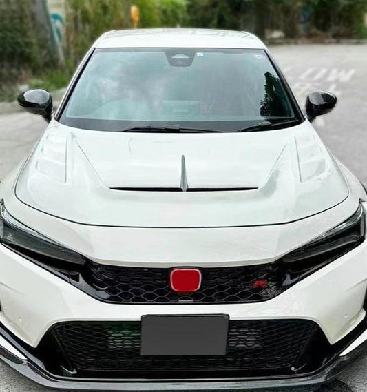Honda Civic Type-R FL5 2023 2024 with Aftermarket Parts - TM Style Hood Bonnet Carbon Fiber / FRP from EPR USA