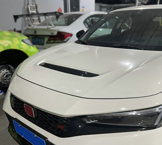 Honda Civic Type-R FL5 2023 2024 with Aftermarket Parts - Hood Vent Pre-preg Carbon Fiber from EPR USA