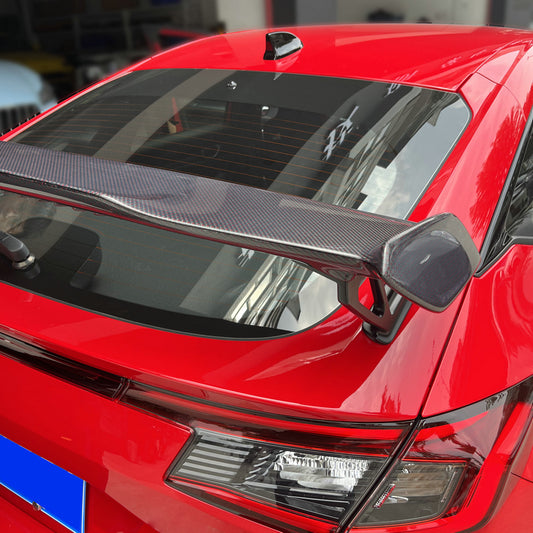 Honda Civic Type-R FL5 2023 2024 with Aftermarket Parts - Modulo Style Rear Spoiler Carbon Fiber from EPR USA