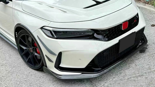 Honda Civic Type-R FL5 2023 2024 with Aftermarket Parts - TM Style Front Lip Carbon Fiber from EPR USA