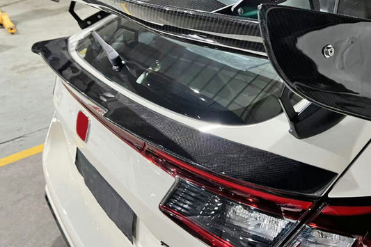 Honda Civic Type-R FL5 2023 2024 with Aftermarket Parts - OTD Style Rear Duckbill Spoiler Carbon Fiber / FRP from EPR USA