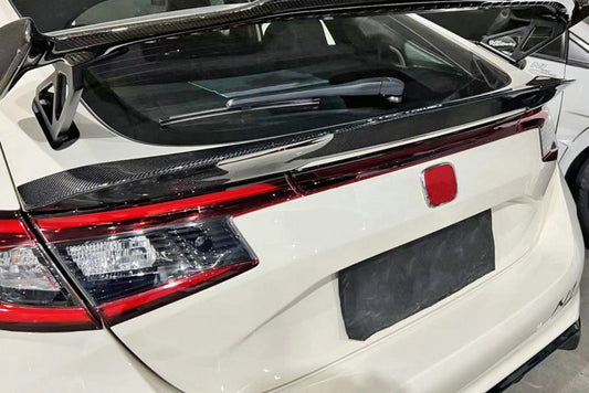 Honda Civic Type-R FL5 2023 2024 with Aftermarket Parts - OTD Style Rear Duckbill Spoiler Carbon Fiber / FRP from EPR USA