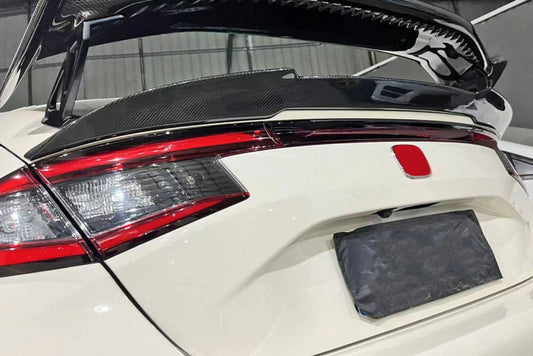 Honda Civic Type-R FL5 2023 2024 with Aftermarket Parts - OTD Style Rear Duckbill Spoiler Carbon Fiber / FRP from EPR USA