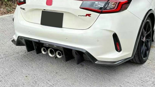 Honda Civic Type-R FL5 2023 2024 with Aftermarket Parts - TM Style Rear Diffuser Carbon Fiber from EPR USA