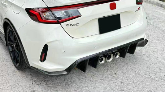 Honda Civic Type-R FL5 2023 2024 with Aftermarket Parts - TM Style Rear Diffuser Carbon Fiber from EPR USA