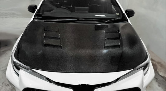 Toyota Corolla LE L SE XSE E210 2019-ON with Aftermarket Parts - Hood Carbon Fiber from EPR USA