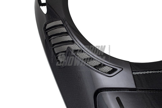 EPR Carbon Fiber EPA ATTK type front vented fender (with upper vent) for Infiniti G37 Coupe - Performance SpeedShop