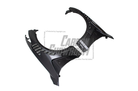 EPR Carbon Fiber EPA ATTK type front vented fender (with upper vent) for Infiniti G37 Coupe - Performance SpeedShop