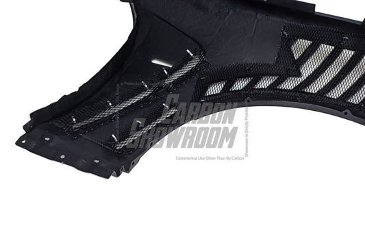 EPR Carbon Fiber EPA ATTK type front vented fender (with upper vent) for Infiniti G37 Coupe - Performance SpeedShop