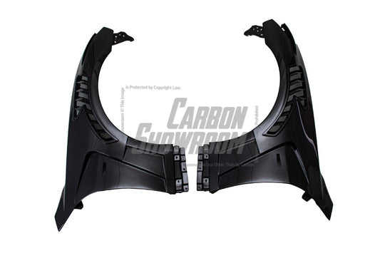 EPR Carbon Fiber EPA ATTK type front vented fender (with upper vent) for Infiniti G37 Coupe - Performance SpeedShop