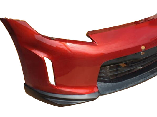 Nissan 370Z Sport Touring Base Fairlady Z Z34 Facelift 2012 2013 2014 2015 2016 2017 2018 2019 2020 with Aftermarket Parts - JDM Style Front Lip Carbon Fiber / FRP from EPR USA