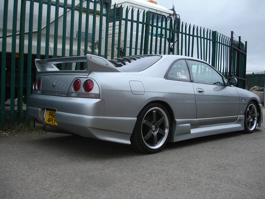 Nissan R33 Skyline GTST Series 1 1993 1994 1995 1996 & R33 Skyline GTST Series 2 1997 1998 with Aftermarket Parts - JUN Style Side Skirts FRP from EPR USA