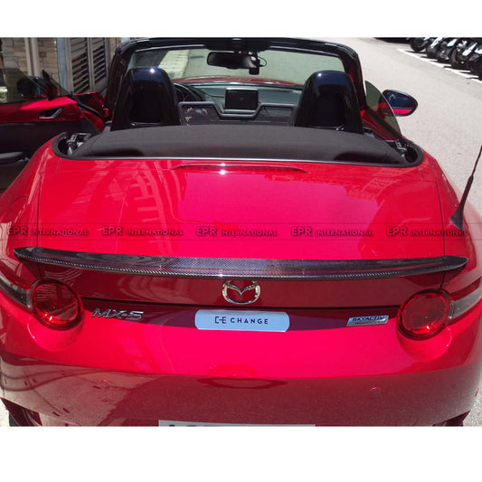 Mazda MX5 Miata Softtop Grand Touring Club Sport ND1 ND2 ND3 2016-ON with Aftermarket Parts - GAGE Style Rear Spoiler FRP from EPR USA