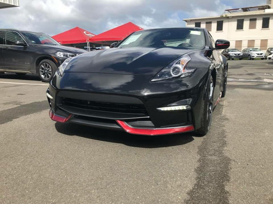 Nissan 370Z Sport Touring Base Fairlady Z Z34 Pre-Facelift 2009 2010 2011 & 370Z Sport Touring Base Fairlady Z Z34 Facelift 2012 2013 2014 2015 2016 2017 2018 2019 2020 & Nismo V1 2009 2010 2011 & Nismo V2 2012 2013 2014 2015 2016 2017 2018 2019 2020 with Aftermarket Parts - Nismo Conversion Style Front Bumper Carbon Fiber / FRP from EPR USA