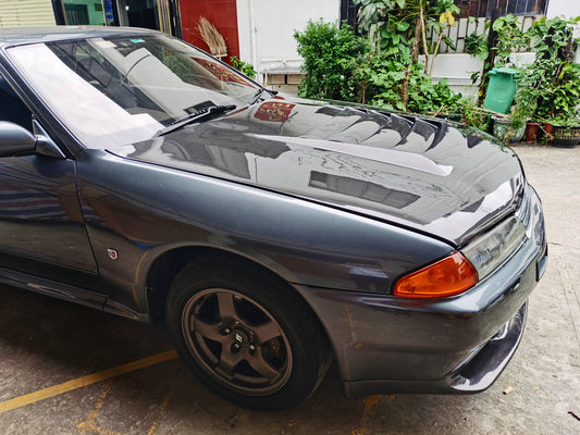 Nissan R32 Skyline GTR 1989 1990 1991 1992 1993 1994 with Aftermarket Parts - Nismo Style Hood Carbon Fiber / FRP from EPR USA
