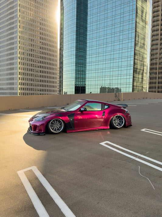 Nissan 370Z Nismo Sport Touring Base Fairlady Z Z34 2009 2010 2011 2012 2013 2014 2015 2016 2017 2018 2019 2020 with Aftermarket Parts - EPA Front Fenders Carbon Fiber from EPR USA