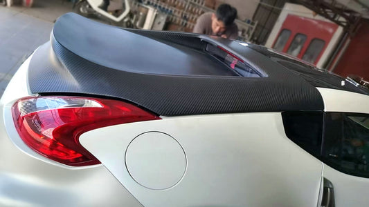 Nissan 370Z Sport Touring Base Fairlady Z Z34 Pre-Facelift 2009 2010 2011 & 370Z Sport Touring Base Fairlady Z Z34 Facelift 2012 2013 2014 2015 2016 2017 2018 2019 2020 & Nismo V1 2009 2010 2011 & Nismo V2 2012 2013 2014 2015 2016 2017 2018 2019 2020 with Aftermarket Parts - V Type Trunk Carbon Fiber from EPR USA