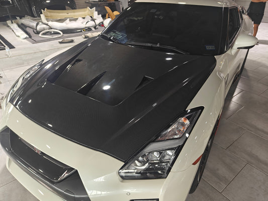EPR Carbon Fiber Hood Bonnet EBA LBV2 Style for GTR R35 2017-2021 - Performance SpeedShop