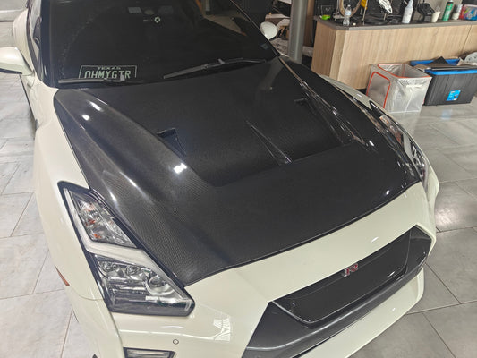 EPR Carbon Fiber Hood Bonnet EBA LBV2 Style for GTR R35 2017-2021 - Performance SpeedShop