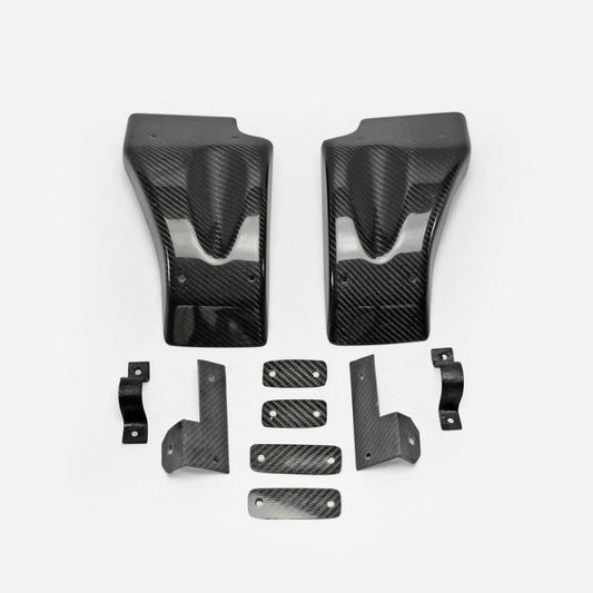 Nissan GTR R35 CBA 2008 2009 2010 2011 with Aftermarket Parts - Front Brake Cooling Kit Set & Carbon Fiber / FRP from EPR USA