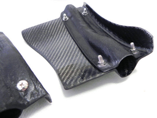 Nissan GTR R35 CBA 2008 2009 2010 2011 with Aftermarket Parts - Rear Brake Cooling Kit Set Carbon Fiber / FRP from EPR USA