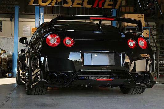 Nissan GTR R35 CBA DBA 2008 2009 2010 2011 2012 2013 2014 2015 2016 with Aftermarket Parts - TS Style Replacement Rear Under Bumper Carbon Fiber / FRP from EPR USA