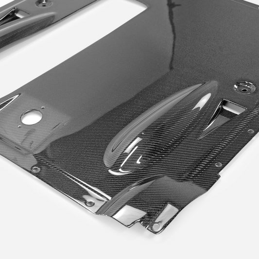 Nissan GTR R35 CBA DBA 2008 2009 2010 2011 2012 2013 2014 2015 2016 with Aftermarket Parts - TS Style Replacement Rear Under Bumper Carbon Fiber / FRP from EPR USA